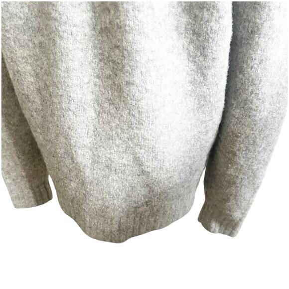 Jason Wu Women’s Fair Isle Sweater Wool Sz Small Gray Pink Oversized Crew Neck - Picture 7 of 12